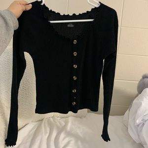 AEO Long-sleeved, cropped shirt